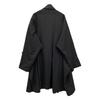Yohji Yamamoto POUR HOMME 22AW HE-C09-100 Black Drape Coat coat 2 blackUsed