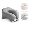 U-shaped Pillow Memory Foam Thick Elastic Slow Bounce Travel Neck Pillow Adjustable Band Pain Relief Long Flight Neck Support Office Nap Pillow