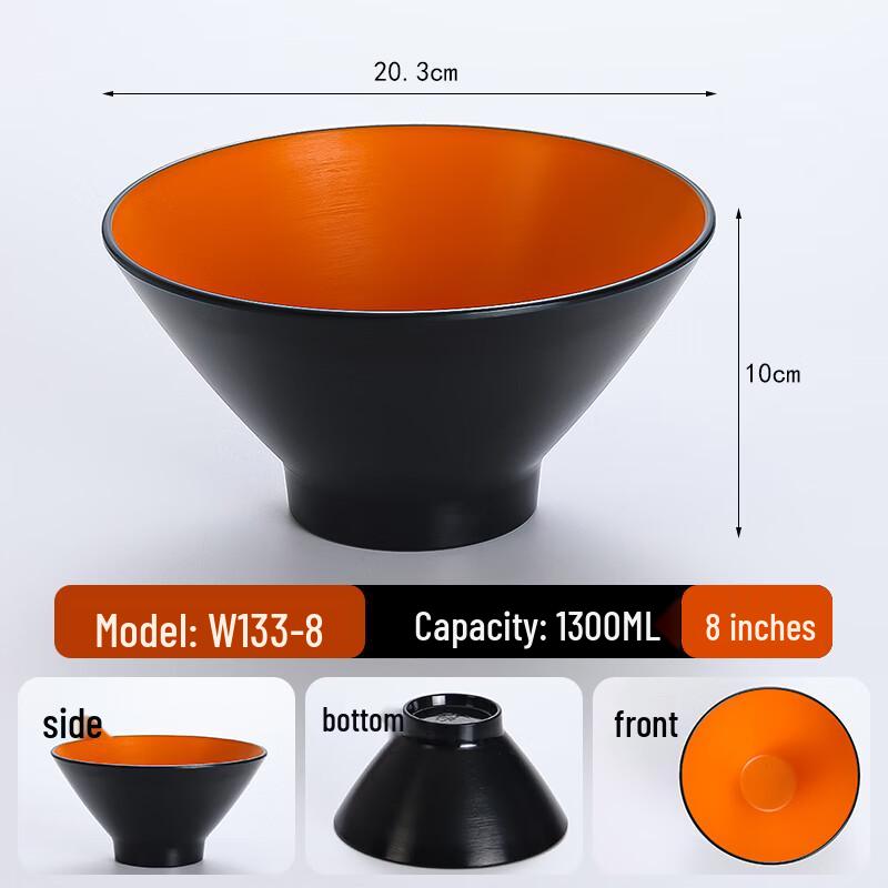 Nordic Style Melamine Noodle Bowl