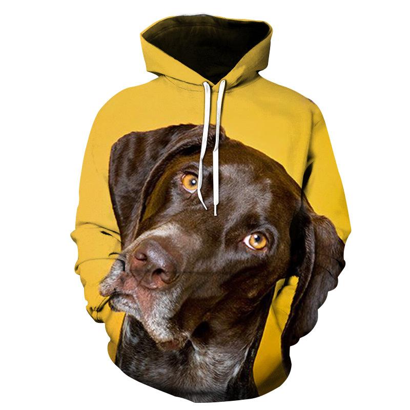 Fashion Hot Sale Animals Dogs 3D Printing Hoodies Fashion Men's Women Long Sleeve Hoodie Sweatshirt Pullover Tops Hooded Coat