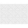 Pack of 12 Square Foam Panels Soundproof Wall Panels Acoustics Tiles Polyester Texture Perfect for Studios Home Wall
