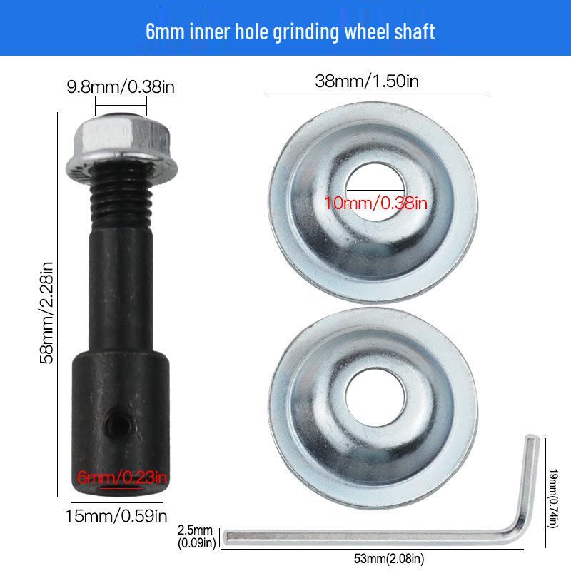 Motor Grinder Connection Rod: 5-16mm Inner Hole Shaft for Polishing and Grinding Wheels