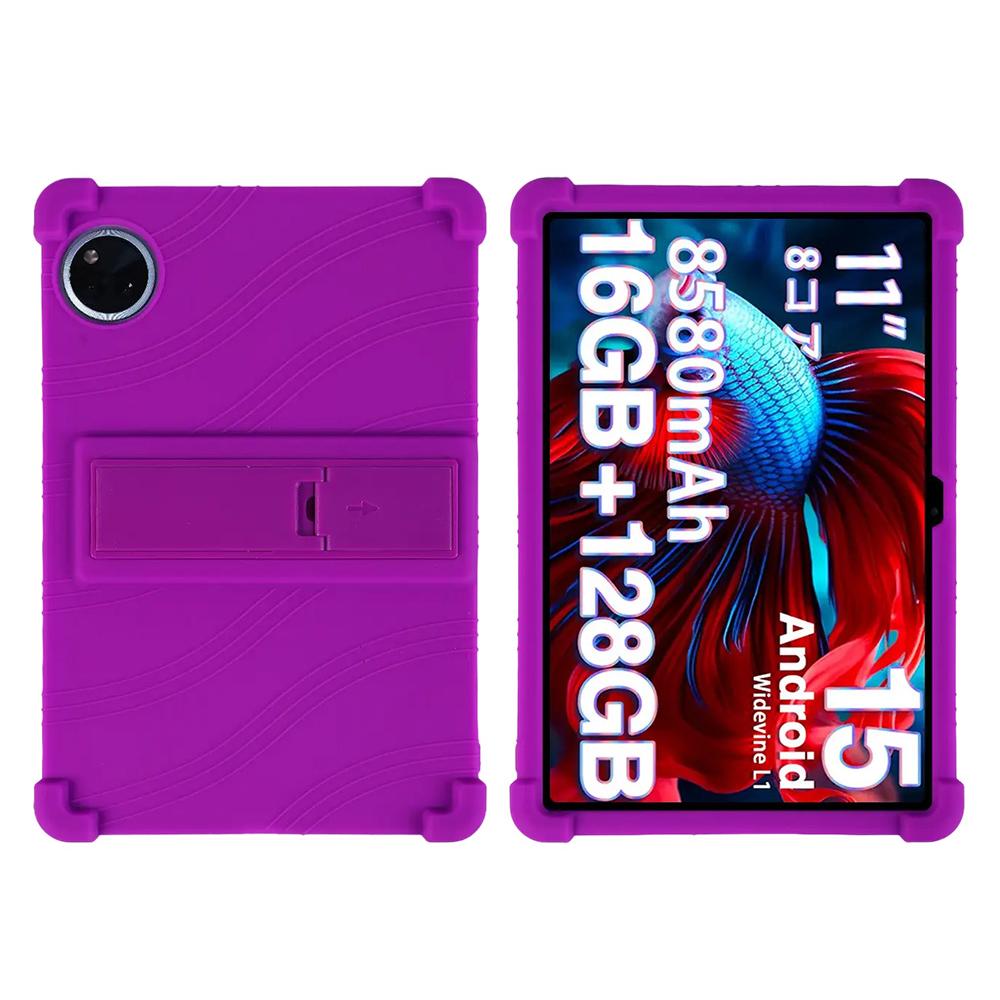 Pro Doogee U11/U11 Pro Silikonové pouzdro se stojánkem Odolný ochranný kryt