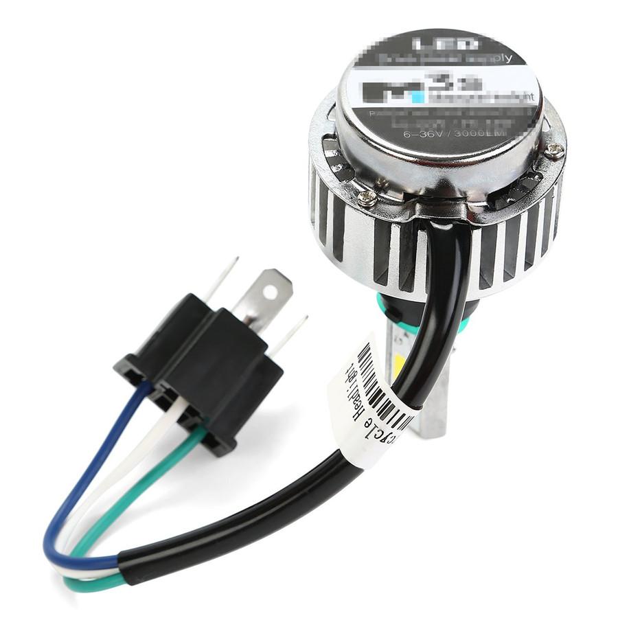 6500K 32W 3000LM COB LED HID White 360° Hi/Lo Beam H4 Motorcycle Headlight Front Light Bulb Lamp NEW