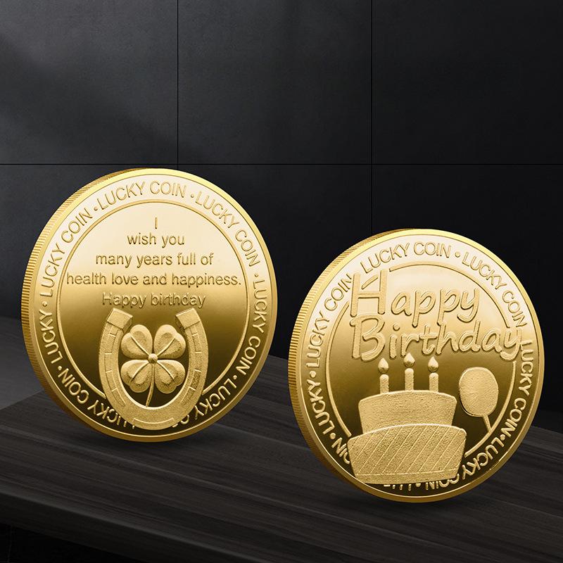 

Памятная монета на день рождения Посеребренная позолоченная памятная монета Рельеф в форме сердца Монета ко Дню матери Памятная монета на день рождения матери 40*3