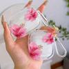 Transparent flower pattern headphone cover for AirPods Pro2/Pro3/Pro anti drop headphone cover for AirPods4/3/1/2shock-absorbing