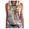 Women's Top Colorful Print Block  Top Stylish  Tank