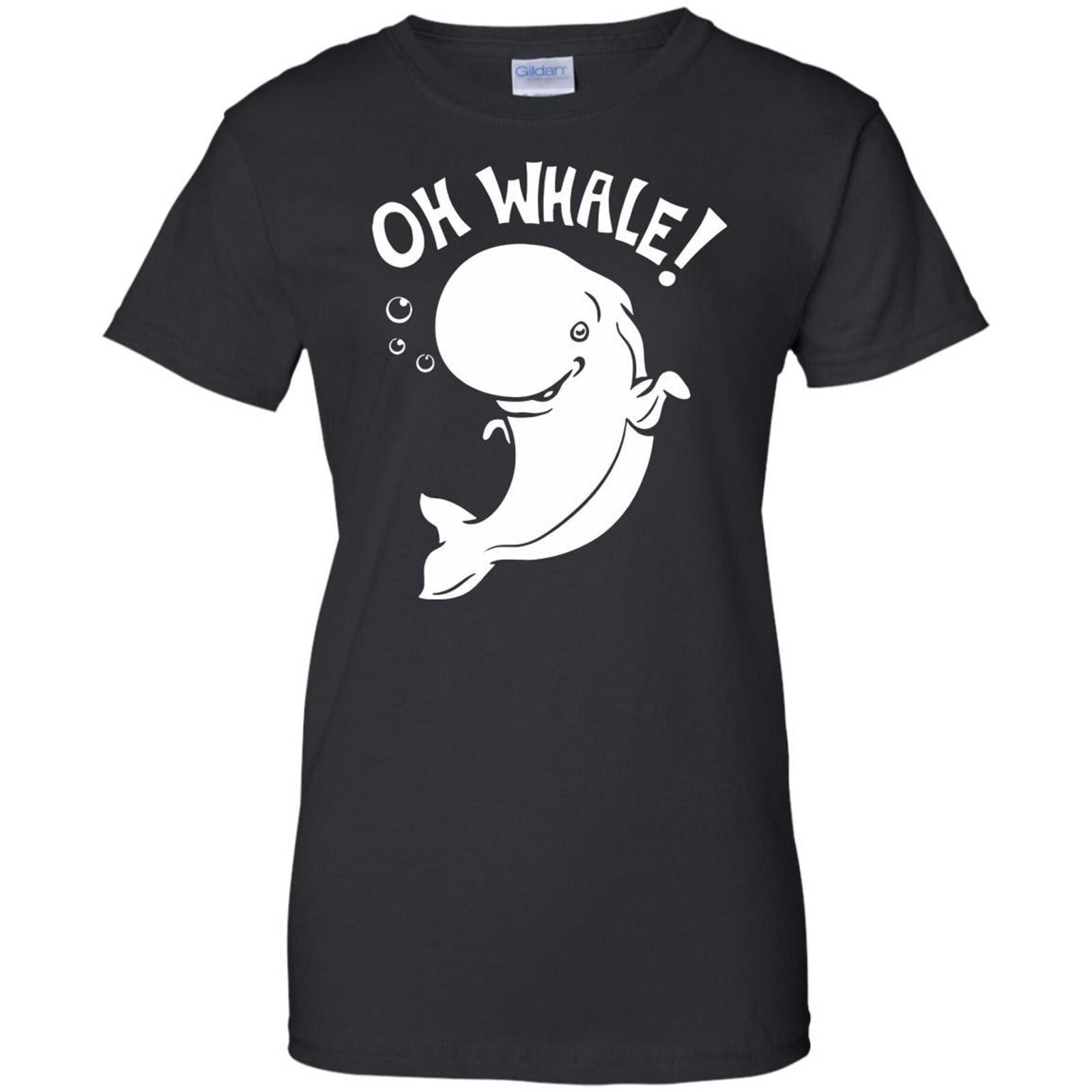Oh Whale! Oceanic Funny T shirt Tee L