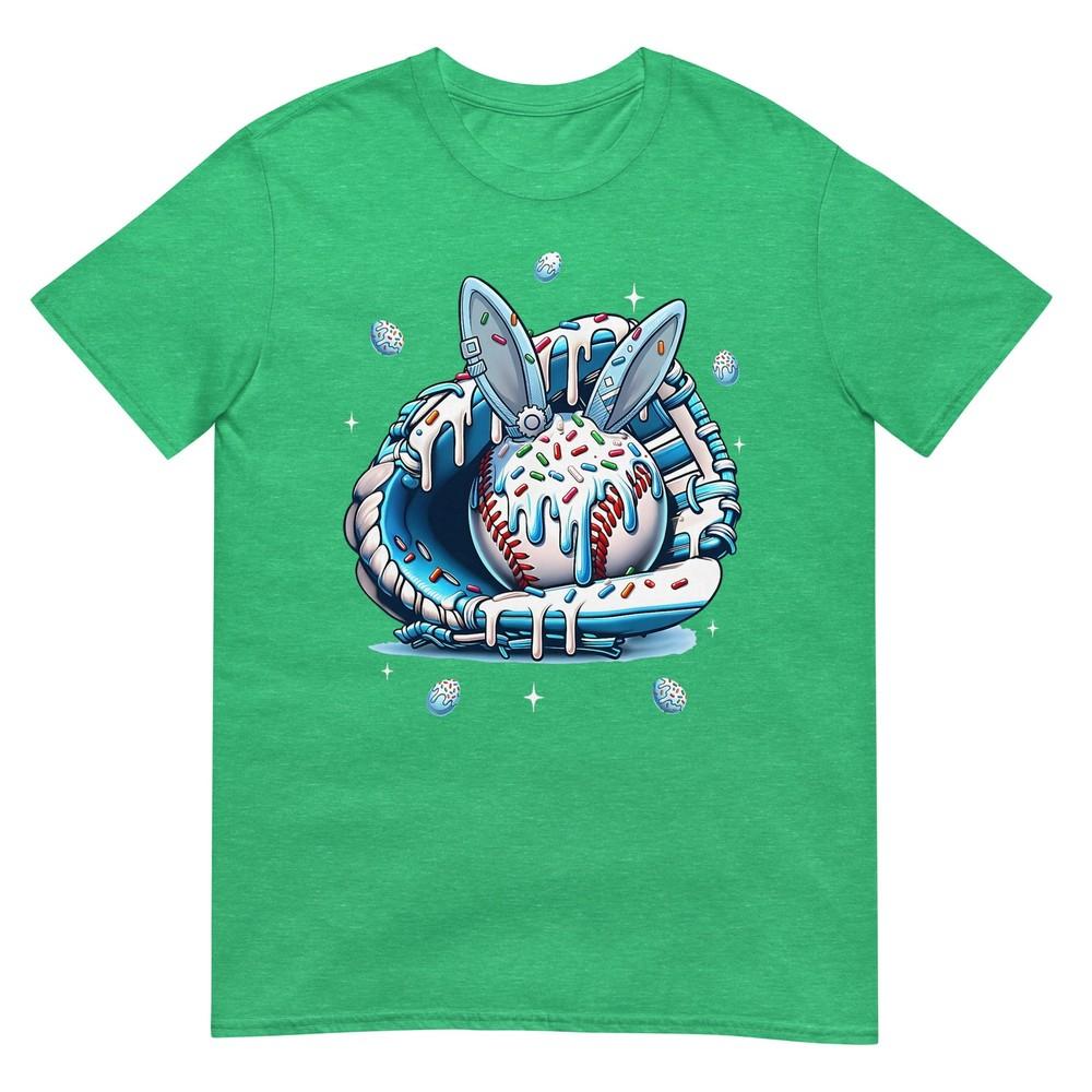 Happy Easter Baseball Player Bunny Sports Boys Kids Girls TShirt