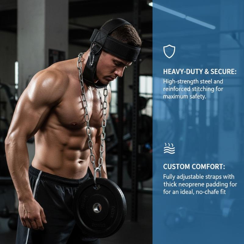 Kopf Nacken Trainingsgeschirr Körperkraft Übung Halswirbelsäule Gurt Verstellbar Kraft Fitnessstudio Fitness Gewichttragende Kappe