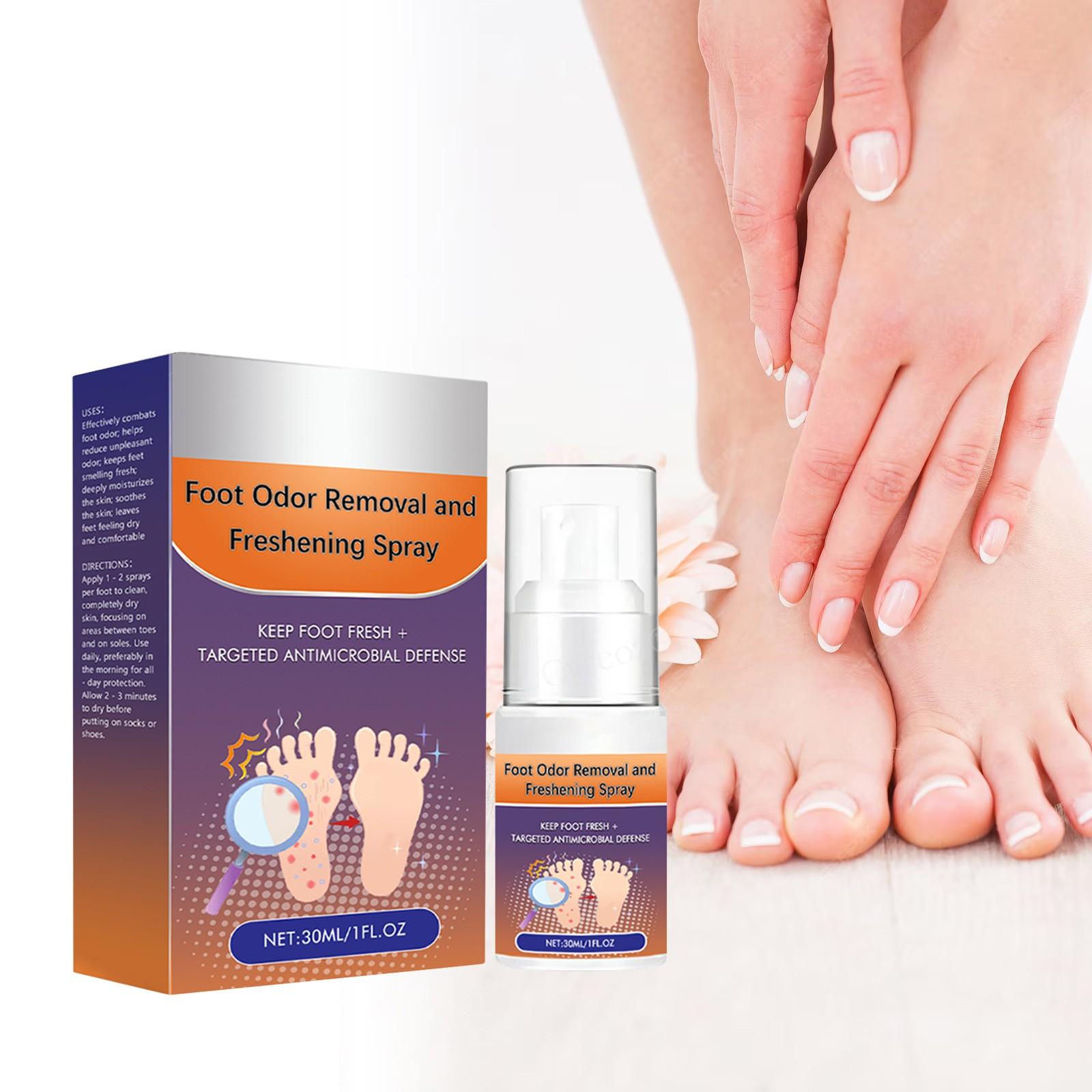 

Спрей-антиперспирант, Спрей для удаления запаха ног и антиперспирант, Спрей для ухода за ногами, 30 мл One Size белый