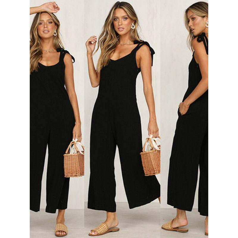 Strap Adjustable Suspender Jumpsuit