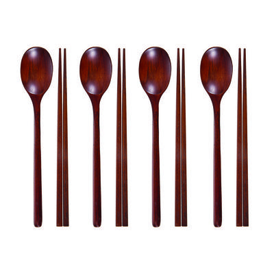 Comet Lacquered Wooden Spoon Set of 4, Brown, Spoon Set of 4, Korean Popular Tableware