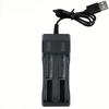 FASO Dual 18650 Battery Charger Black  2 Slots For 18650 Charging 4.2V Rechargeable Lithium Battery Charger for Laser Flashlight