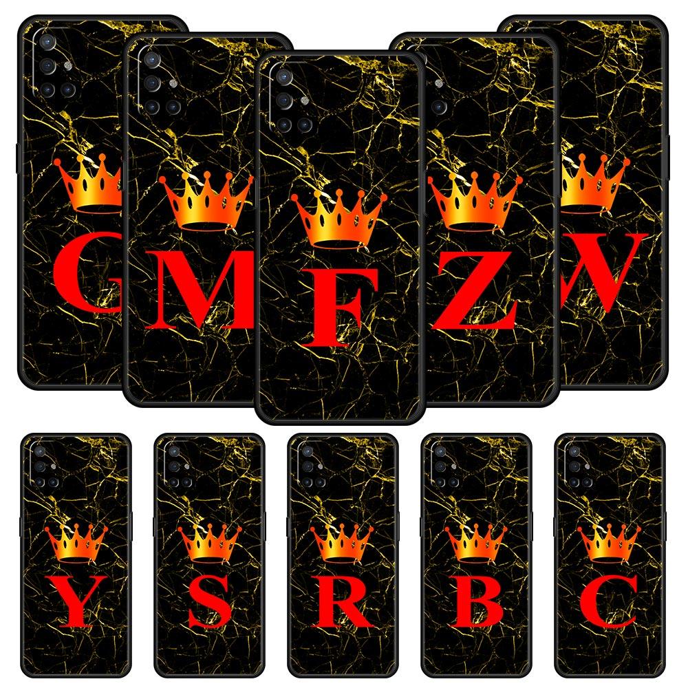Phone Case For Oneplus 13R 13 12 10T 11 R10 Nord N100 N200 N10 9 9R CE 2 3 Z Pro Lite 5G Soft TPU Cover Marble Letter Fundas Bag