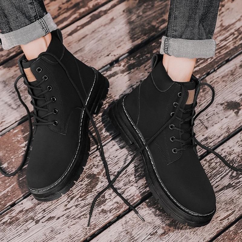 Martin Boots Men's Summer New High-top Tooling Shoes Student Outdoor Trend Fashion Platform Men's Shoes Supply