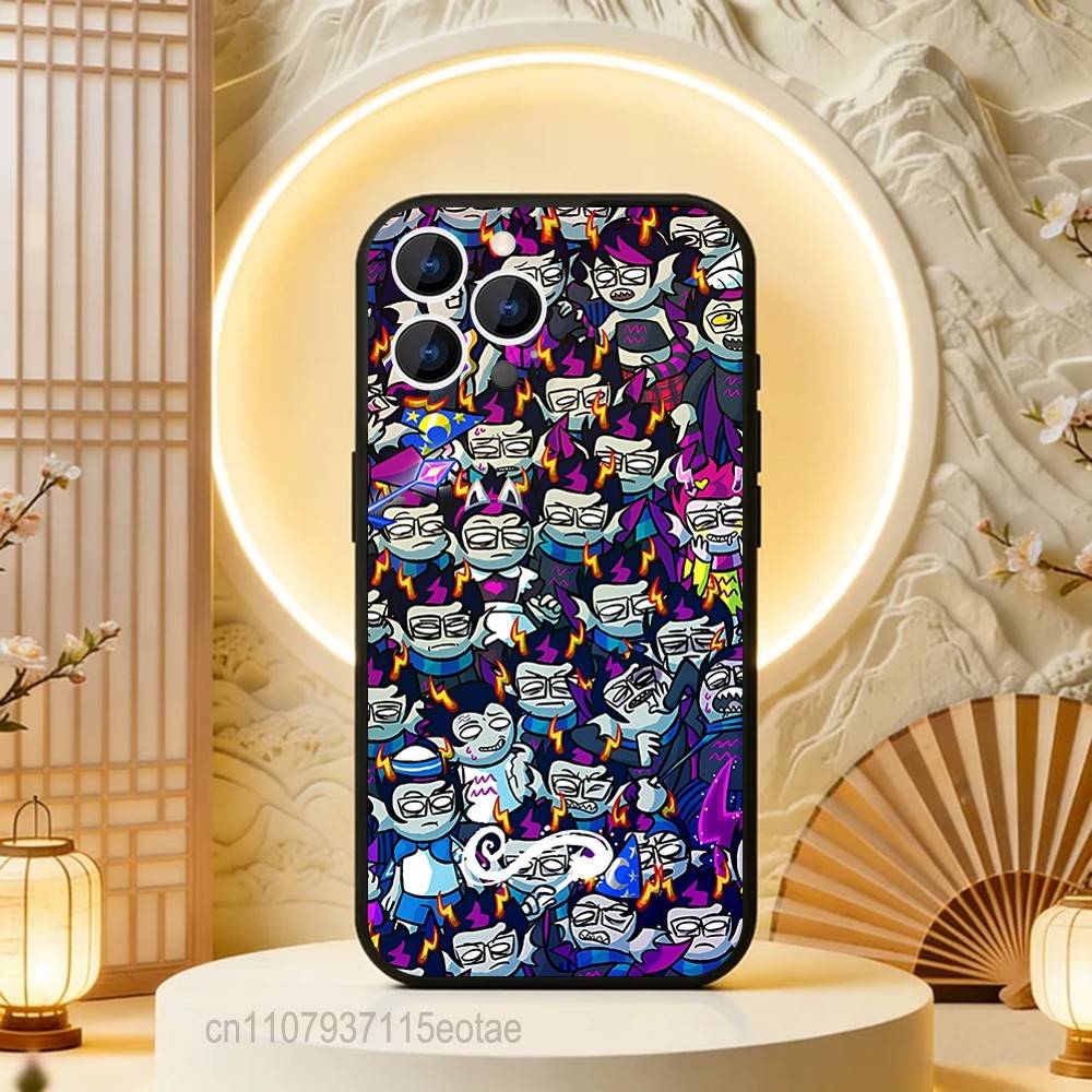 H-Homestucks T-Trolls funny Phone Case For iPhone 17,16,15,14,13,12,11,Pro,Max,Plus,E,Air,Mini Protective Black Cover iPhone16plus