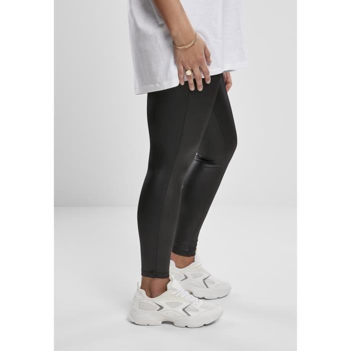 Legging femme - Urban Classics - Imitation cuir - Grandes tailles - Noir - Confortable et tendance