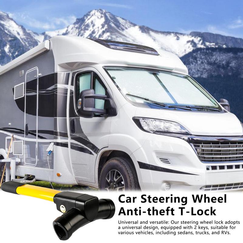 Auto T Lock Diebstahlsicherungen Autosicherheit Lenkradschloss Diebstahlschutz Sicherheitsradschlösser Zubehör für Fahrzeuge