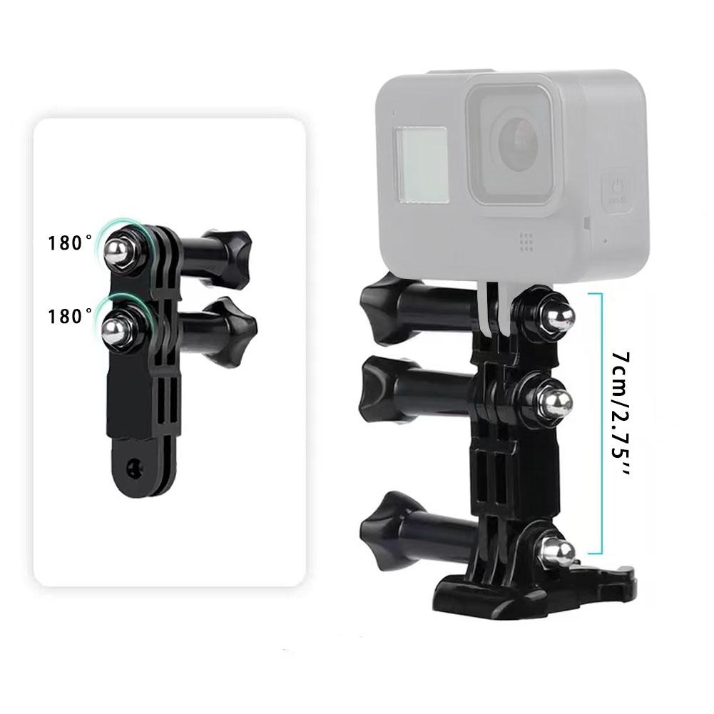 For Gopro Hero Accessories Long & Short Adjust Arm Straight Joints Convert Mount For DJI Osmo Insta360 Action Cameras Pivot Arm