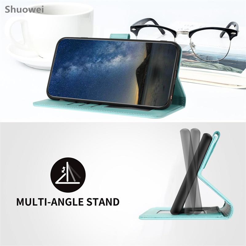 For Samsung Galaxy Note 8 9 10 Lite 20 X Cover 4 4S 5 6 7 Pro 5G Phone Case Card SlotLeather Flip Wallet Cover