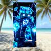 Explosives 67 Digital Bedrucktes Strandtuch Sandfest Absorbierendes Badetuch Meeresurlaub Schnelltrocknendes Handtuch