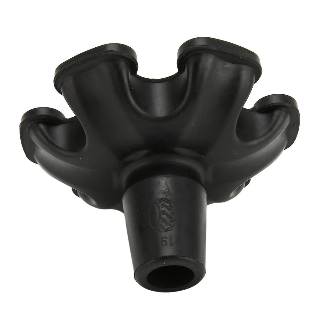 Vârf baston 6 picioare de sprijin Absorbție șocuri Bază de tracțiune anti-alunecare Vârf baston cu auto-susținere 19mm