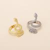 Elegant Golden Snake Ring Woman Girls Vintage Rings Men Popular Gothic Spirit Snake Ring Jewelry Gift Adjustable