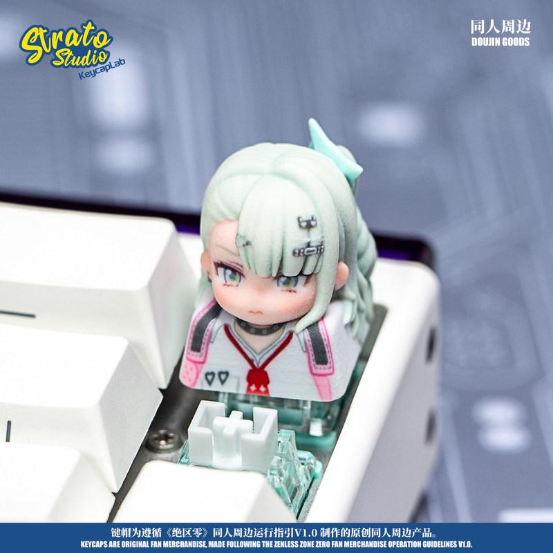  Handmade Resin Artisan Keycap For Mechanical Keyboard Cute Anime Idol Style Collectible Desk Decor Gift For Fans