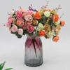 Multicolor Rose Bouquet Artificial Flower 21 Heads Simulation Flowers New Faux Rose Flower  Gifts