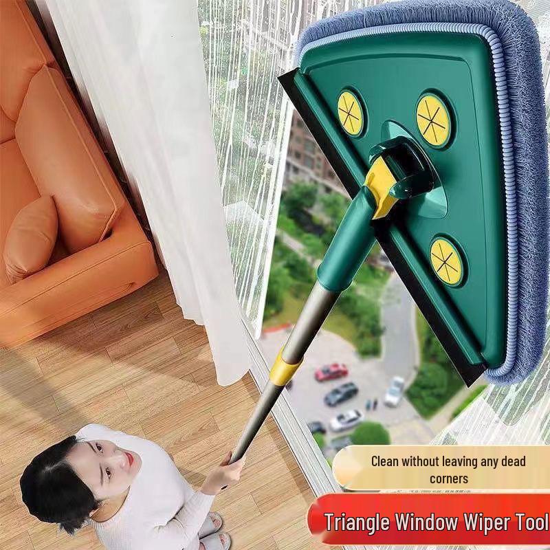 Triangle Mop: Lightweight Multi-Surface Cleaner for Kitchen, Ceiling, Tile, Floor, and Wall