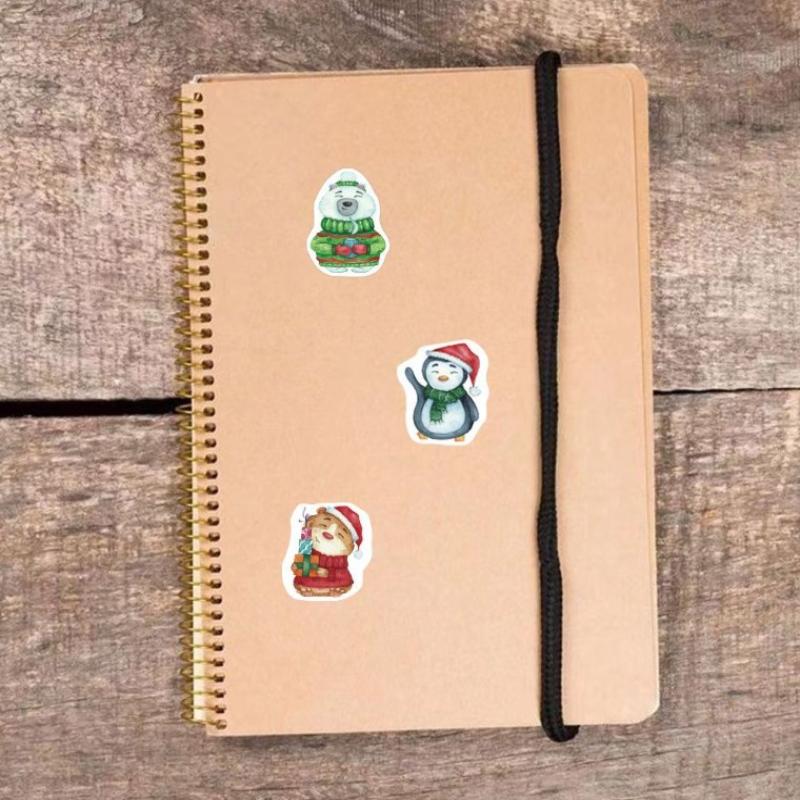 500Pcs Merry Christmas Gift Stickers Irregular Seal Labels Sticker For Gift Baking Package Envelope Stationery Decor