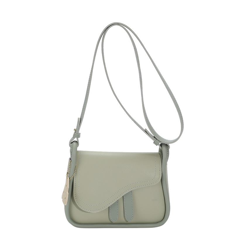 Textured Bag Women's Pre-Autumn New Fashion Single Shoulder Crossbody Bag Trendy Fashion Armpit Saddle Bag
