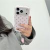 Colorful Polka Dot Drop-Proof Case with Heart Pendant, Compatible with iPhone 17 Pro, 16 PM, 15, and 13 - Japanese Korean INS Style