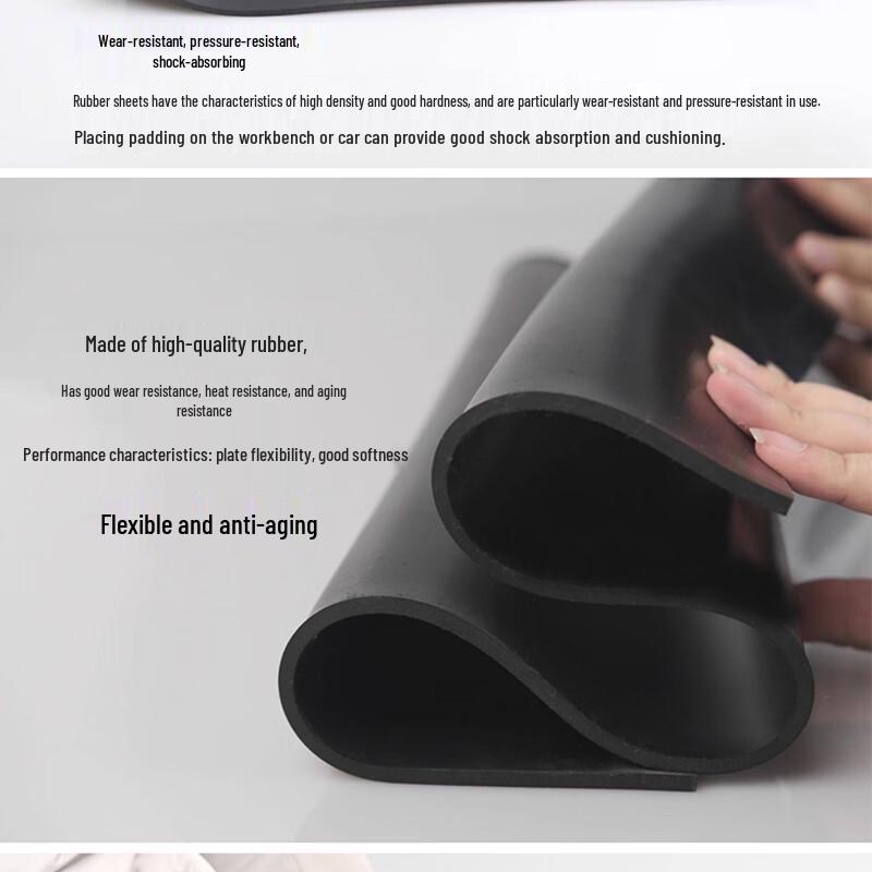 Black Insulating & Shock Absorbing Rubber Mat