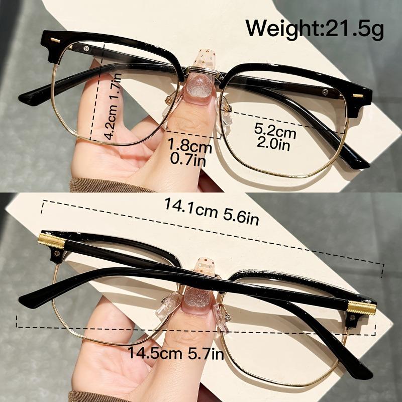 1pcs Men's Glasses - Classic Full Frame Fashionable Durable Anti Blue Light Glasses Suitable for Daily and Formal Occasions