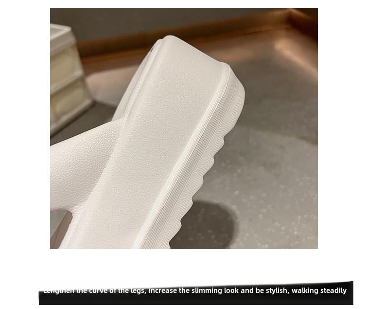 Damen EVA Flip-Flops mit dicker Sohle: Größenerhöhend, Weich, Outdoor- & Strandbekleidung