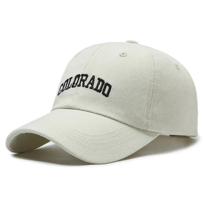 Deep top big head circumference letter baseball cap women's versatile fashion embroidery sunscreen showing face small eaves sunshade cap