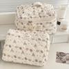 Cartoon Bear Women's Cosmetic Bags Travel Portable Female Makeup Case Clutch Purse Large Capacity Quilted Toiletries Storage Bag