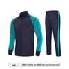 Kinder Herfst Winter Warm Voetbal Trainingspak - Jas met Lange Mouwen en Pluche Voering met Teamopdruk voor Jongens en Meisjes