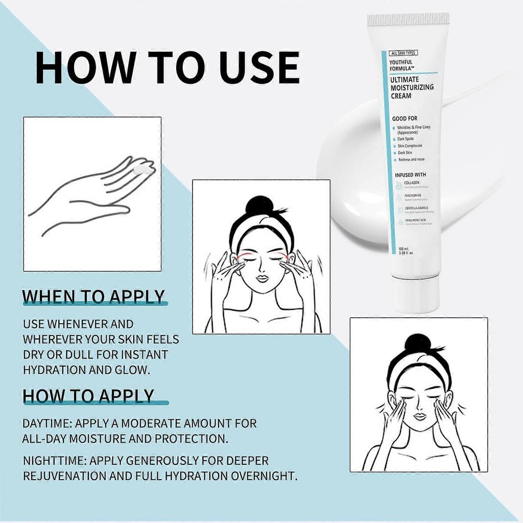 3X Anti-Aging Gesichtsfeuchtigkeitscreme für empfindliche Haut Anti-Falten Feine Linien Anti-Aging Creme für den täglichen Gebrauch