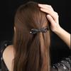 For Girls Crystal Bow Zircon Hairgrip Korean Ponytail Holder Small Hair Clip Women Spring Clip