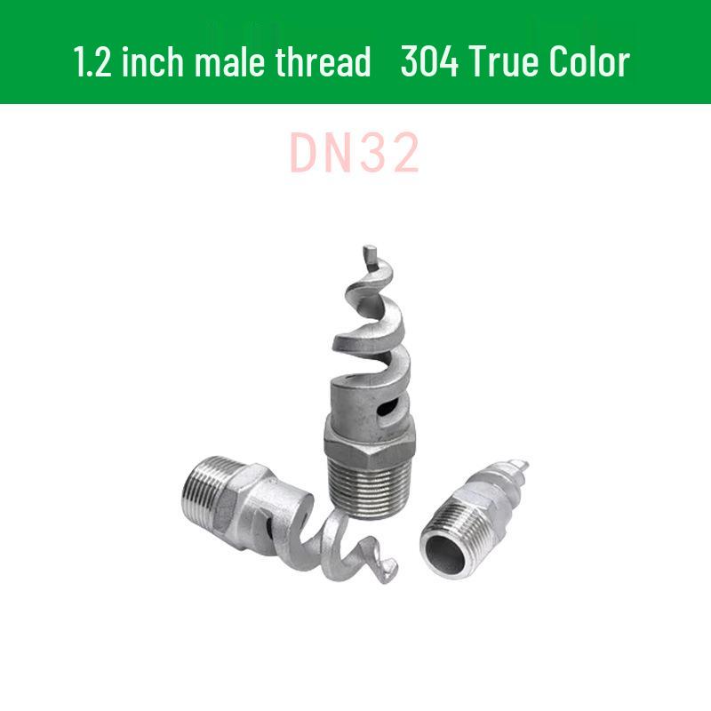 Stainless Steel Anti-Clog Spiral Spray Nozzle for Cooling Tower & Fire Protection