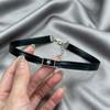 Gothic Punk Y2K Fashion Star Black Leather Choker Necklace For Women Personalized Vintage Charm Grunge Accessories Neck Jewelry