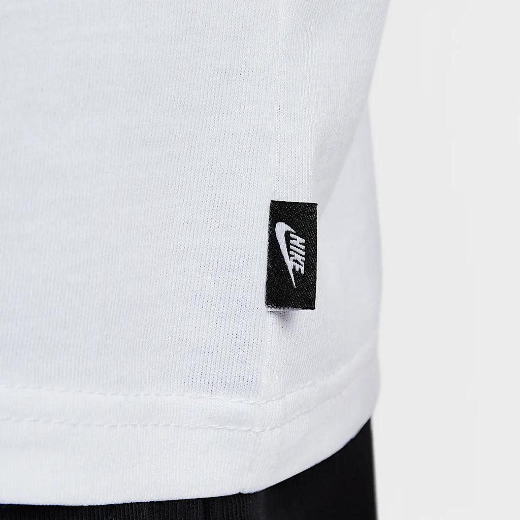 Nike Sportswear Loose Fit Drop Shoulder Casual Soft Short Sleeve T-Shirt Men Tops White HJ0575100