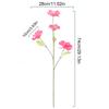 Künstliche 4 Köpfe Orchidee Seidenrose Blumen Großpackung Köpfe für DIY Heim Zimmerdeko Hochzeitsdekoration Geburtstagsfeier Kranz Falsch