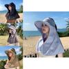 Summer Sun Protection Cap With Wide Brim And Neck Shield For Outdoor Activities