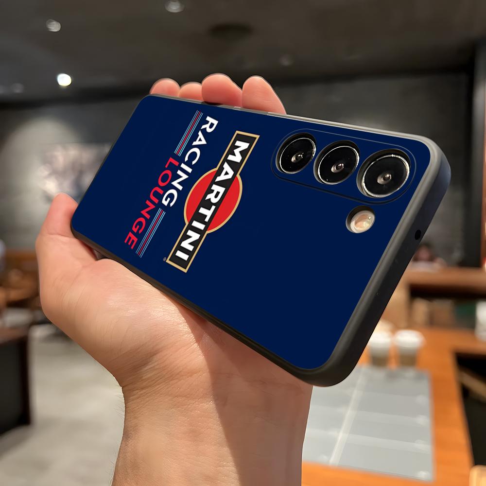 Custodia per Telefono Racing M-Martini Per Samsung A56 A36 A26 A16 A15 A25 A35 A55 A14 A34 A24 A54 Guscio Morbido Nero