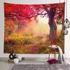 Autumn Forest Tapestry Background Cloth Hanging Cloth Bedroom Bedside Decorative Wall Cloth Rental Dormitory Tapestry