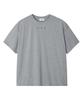 NOISE Eyelet Crop Short Sleeve T-Shirt - Gray
